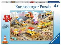 RAV086207 - Puzzle de 35 Pièces engins de chantier