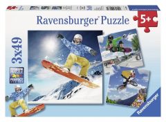RAV09287 - 3 puzzle de 49 pièces sport d'action