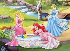RAV10639 - Puzzle de 100 Pièces de Disney Princesse - Au bord de la rivière Dimensions :  49 x 36 cm