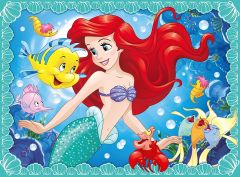 RAV10858 - Puzzle de 100 Pièces du dessin animé La Petite Sirène Dimensions : 49 x 36 cm