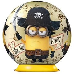 RAV11914/02 - Puzzle 3D de 54 Pièces du dessin animé Les MINIONS - Pirates Diamètre : 7 cm
