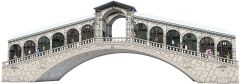 RAV12518 - Puzzle 3D de 216 pièces du Pont de Rialto Dimensions : 44,2 x 13,6 x 15,7 cm