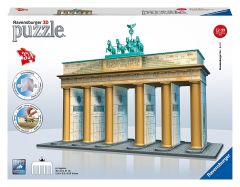 RAV125517 - Puzzle 3D de 324 pièces - La porte de Brandebourg à BERLIN Dimensions : 30 x 10 x 27 cm