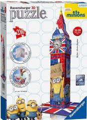 RAV125890 - Puzzle 3D de 216 Pièces Les minions BIG BEN
