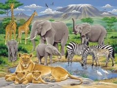 RAV12736 - Puzzle de 200 Pièces sur Les animaux d'Afrique Dimensions : 49 x 36 cm