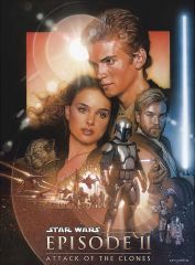 RAV14666 - Puzzle de 500 Pièces du film STAR WARS - L'attaque des clones Episode II Dimensions : 36 x 49 cm