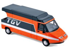NOREVPM0099TGV - Camionette publicitaire Provence Moulage RENAULT Master TGV 1983