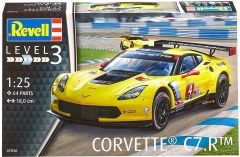 REV07036 - Voiture de courses CHEVROLET Corvette C7.R en kit à peindre et à assembler peintures et colle non incluses