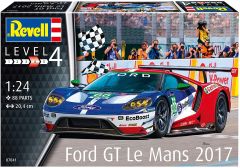 REV07041 - Voiture de courses des 24h du mans de 2017 FORD GT en kit à peindre et à assembler peinture et colle non incluses