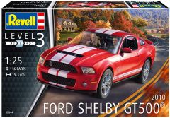 REV07044 - Voiture sportive FORD Shelby GT500 de 2010 en kit à peindre et à assembler peinture et colle non incluses