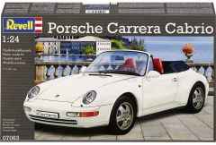 REV07063 - Voiture cabriolet sportif PORSCHE 911 Carrera Cabriolet en kit à peindre et à assembler peinture et colle non incluses