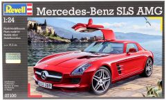 REV07100 - Voiture sportive MERCEDES BENZ  SLS AMG en kit à peindre et à assembler peinture et colle non incluses