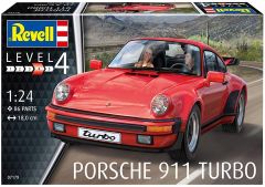 REV07179 - Voiture sportive PORSCHE 911 Turbo en kit à peindre et à assembler peintures et colle non incluses