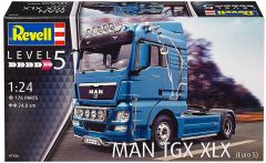 REV07426 - Camion 4x2 solo MAN TGX XLX en kit à peindre et à assembler peintures et colle non incluses