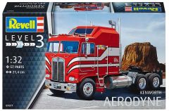REV07671 - Camion américain 8x4 KENWORTH Aerodyne en kit à peindre et à assembler peintures et colle non incluses