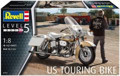 REV07937 - Moto routière américaine AMERICAN TOURING BIKE en kit à peindre et à assembler peinture et colle non incluses
