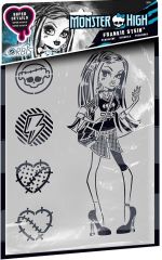 REV30218 - MONSTER HIGH pochoir Frankie Stein