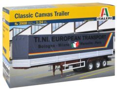 ITA3908 - Semi bachée aux couleurs European Transport en kit à peindre et à assembler peintures et colle non incluses