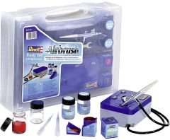 REV39199 - Kit de débutant aérographe avec compresseur et accessoires inclus