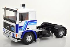 RK180033 - Camion 4x2 solo VOLVO F12 de 1977 de couleur bleu et blanc édité à 500 pièces