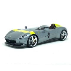 BUR16013GY - Voiture de couleur gris et jaune – FERRARI Monza SP1