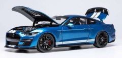 IXO18RDC244-FO - Voiture de 2022 couleur bleu et blanche - FORD Mustang Shelby GT500