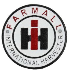 RHY-DE1073 - Objet publicitaire - Panneau rond en fonte IH Farmall