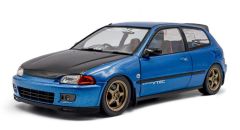 SOL1810406 - Voiture de 1991 couleur bleu - Solido Works - HONDA Civic EG6