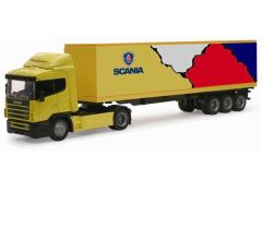 NEW15513A - Camion SCANIA R Topline Avec remorque jaune  SCANIA