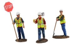 FIGE90-0480 - Set de 3 ouvriers avec accessoires