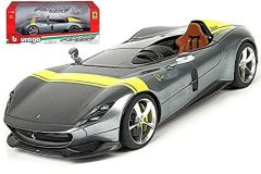 BUR26029GRGE - Voiture de couleur grise et jaune – FERRARI MONZA SP1