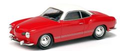 SOL6400500 - Voiture de couleur Rouge et Blanche - VOLKSWAGEN Karmann GHIA - 1968