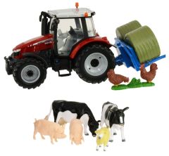 BRI43205 - Tracteur MASSEY-FERGUSON 5612 avec accessoires