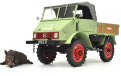 SCH147 - UNIMOG U401 plateau sanglier miniature inclus