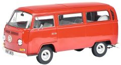 SCH196 - Mini-Bus VOLKSWAGEN T2A  (1967) de couleur rouge