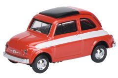 SCH26272 - Voiture FIAT 500 rouge avec bandes blanches