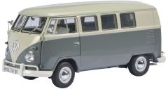 SCH375 - Mini bus VOLKSWAGEN T1 couleur gris et blanc