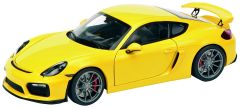 SCH400 - Voiture sportive PORSCHE Cayman GT4 couleur jaune