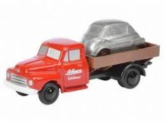 SCH5869 - Camion plateau 4x2 OPEL Blitz avec BMW Isetta