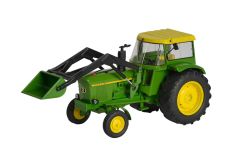 SCH7678 - Tracteur JOHN DEERE 3120 avec cabine équipé du chargeur frontal à godet