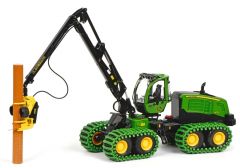 Abatteuse forestière JOHN DEERE 1270G 8 roues équipées de chenilles