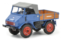 SCH9003 - MERCEDES Unimog 401 bleu modèle en résine