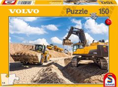 SCM56287 - Puzzle de 150 Pièces Dimensions:  43 cm x 29 cm - Pelle EC750D, Chargeuse L120GZ et Tombereau A40F VOLVO