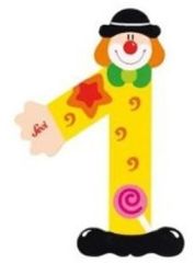 SEVI82211 - Numéro 1 forme de clown