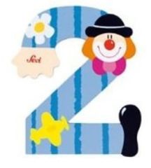 SEVI82212 - Numéro 2 en forme de clown