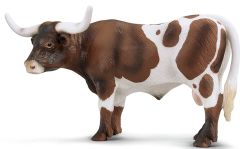 SHL13275 - Figurine de l'univers des animaux de la ferme - Taureau Texan Longhorn