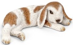 SHL13697 - Figurine de l'univers des animaux de la ferme - Lapin Bélier nain couché