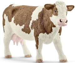 SHL13801 - Figurine de l'univers des animaux de la ferme - Vache Simmental française