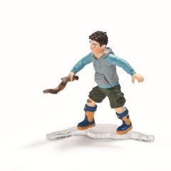 Figurine SCHLEICH garçon avec une branche