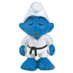 SHL20134 - Figurine de l'univers des SCHTROUMPFS - Schtroumpf Judoka